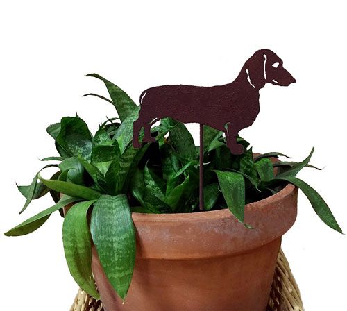 Dachshund Plant Stake