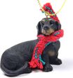 Dachshund Tiny One Christmas Ornament Black