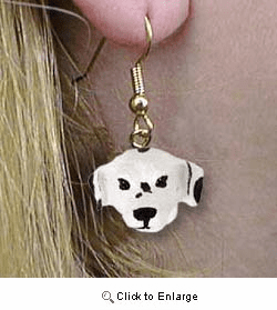 Dalmatian Authentic Earrings