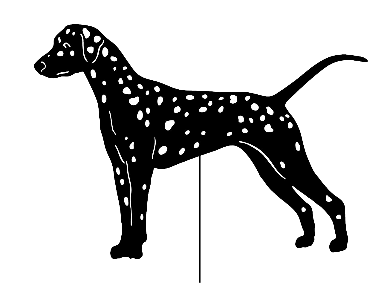 Dalmatian Garden Stake