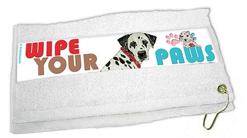 Dalmatian Paw Wipe Towel