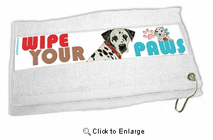 Dalmatian Paw Wipe Towel