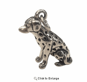 Dalmatian Sterling Silver Charm