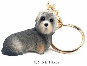 Dandie Dinmont Keychain
