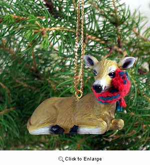 Deer Tiny One Christmas Ornament Doe