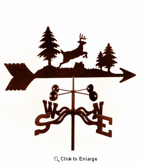 Deer Weathervane Jumping
