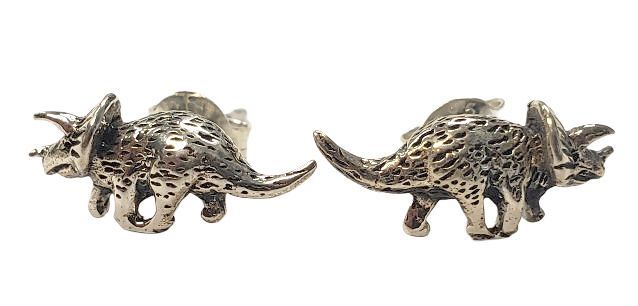 Dinosaur Earrings Sterling Silver