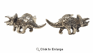 Dinosaur Earrings Sterling Silver