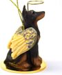 Doberman Pinscher Angel Ornament Red