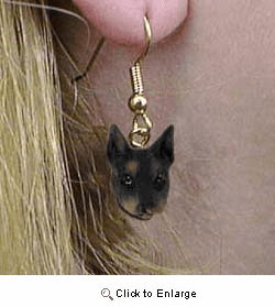 Doberman Pinscher Authentic Earrings