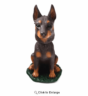 Doberman Pinscher Bobblehead Red