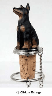Doberman Pinscher Bottle Stopper