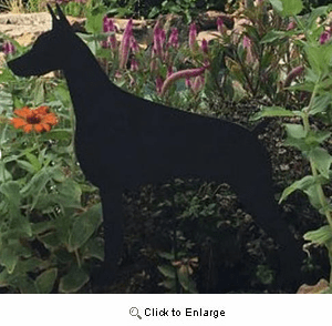 Doberman Pinscher Garden Stake
