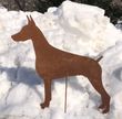 Doberman Pinscher Garden Stake