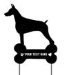 Doberman Pinscher Garden Stake
