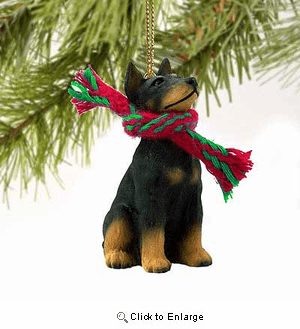 Doberman Pinscher Tiny One Christmas Ornament