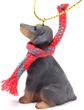 Doberman Pinscher Tiny One Christmas Ornament Black Uncropped