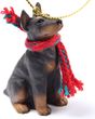Doberman Pinscher Tiny One Christmas Ornament Red