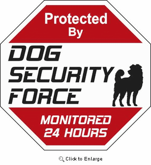 Dog Security Force Sign