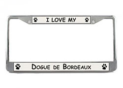 Dogue de Bordeaux License Plate Frame