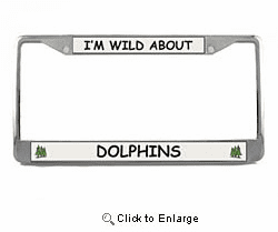 Dolphin License Plate Frame
