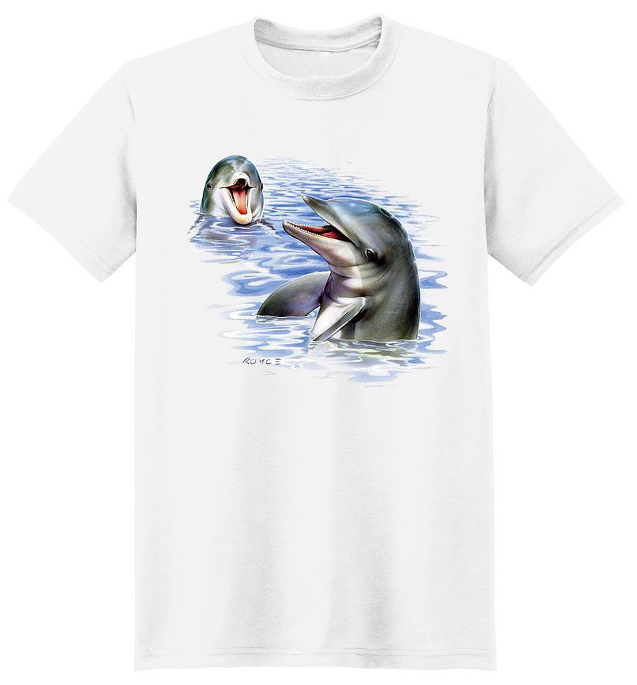 Dolphin T Shirt Full Face From Animalden.com