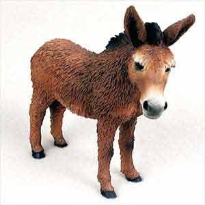Donkey Figurine Red