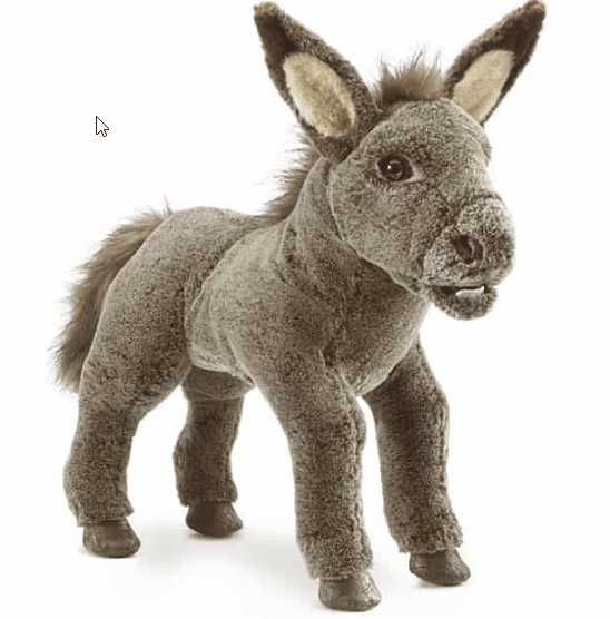 Folkmanis Baby Donkey Hand Puppet Plush 20
