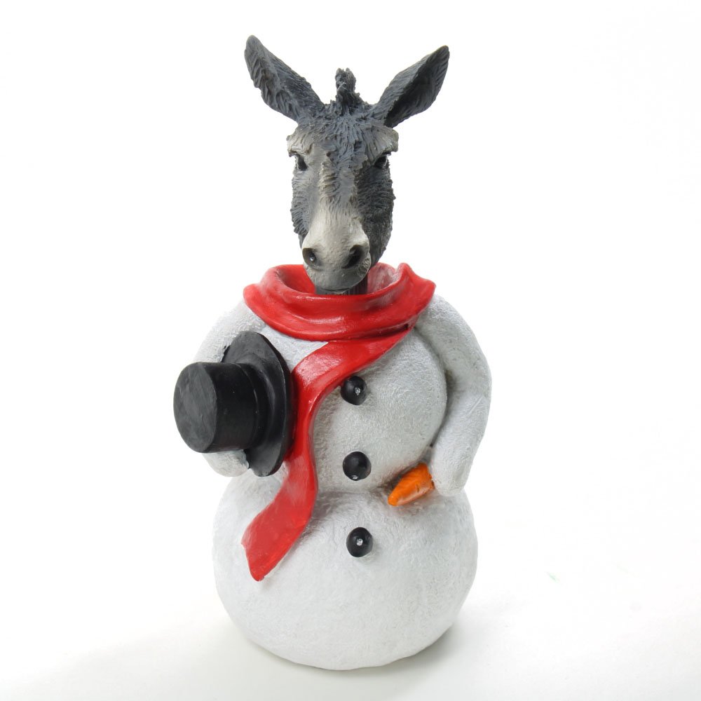 Donkey Snowman Christmas Decoration