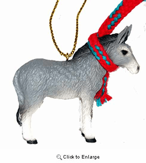 Donkey Tiny One Christmas Ornament