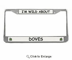 Dove License Plate Frame