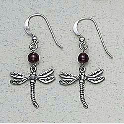 Dragonfly Earrings Sterling Silver