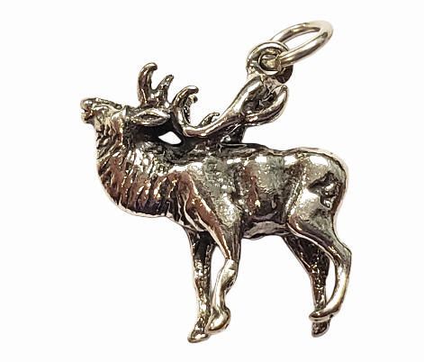 Elk Sterling Silver Charm
