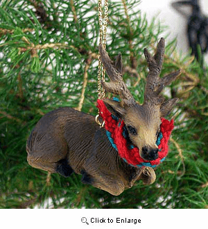 Elk Tiny One Christmas Ornament Bull