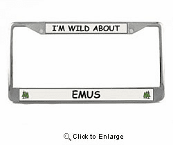 Emu License Plate Frame