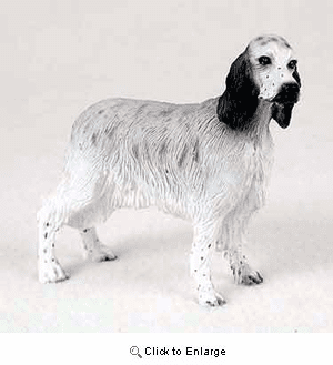 English Setter Figurine Blue Belton