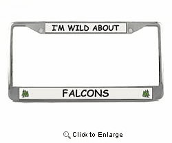 Falcon License Plate Frame