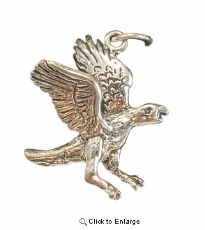 Falcon Sterling Silver Charm