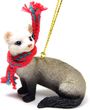 Ferret Tiny One Christmas Ornament 2"