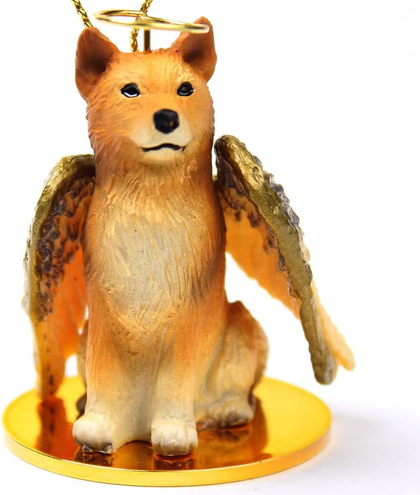 Finnish Spitz Christmas Ornament Angel