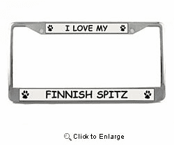 Finnish Spitz License Plate Frame