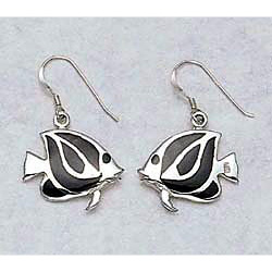 Fish Earrings Sterling Silver