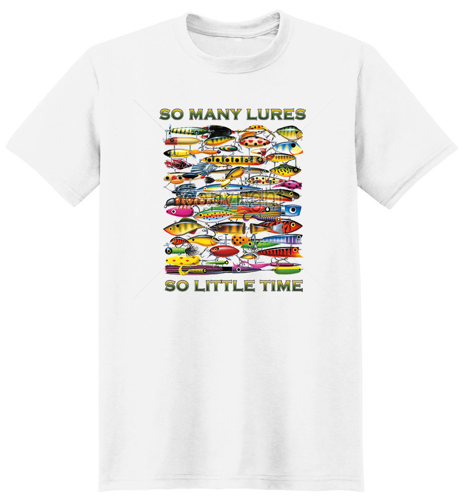 Fish T Shirt So Many Lures