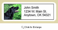 Flat-Coated Retriever Address Labels
