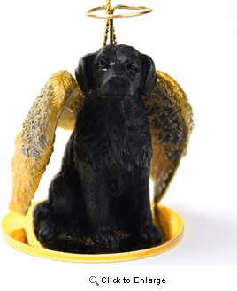 Flat-Coated Retriever Christmas Ornament Angel