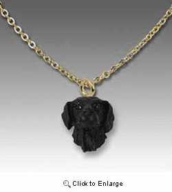 Flat Coated Retriever Necklace