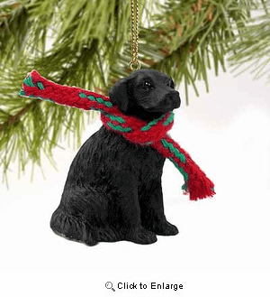 Flat-Coated Retriever Tiny One Christmas Ornament