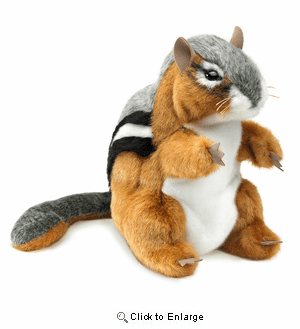Folkmanis  Chipmunk Hand Puppet Plush 8"