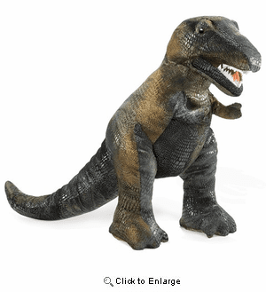 Folkmanis Dinosaur T-Rex Hand Puppet Plush 15"