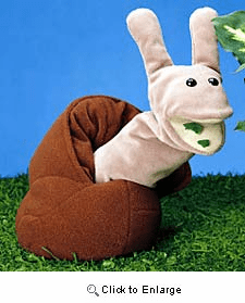 Folkmanis Snail Hand Puppet Plush 12"